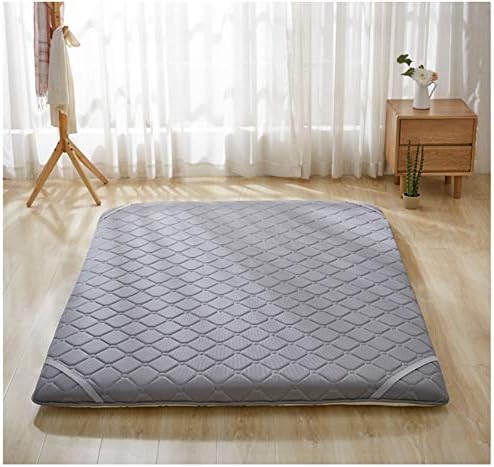 hxxxy Thicken Mattress Pad,Japanese Futon Mat Floor Sleeping pad-Gray X-Long Twin 100x200cm(39x79inch)
