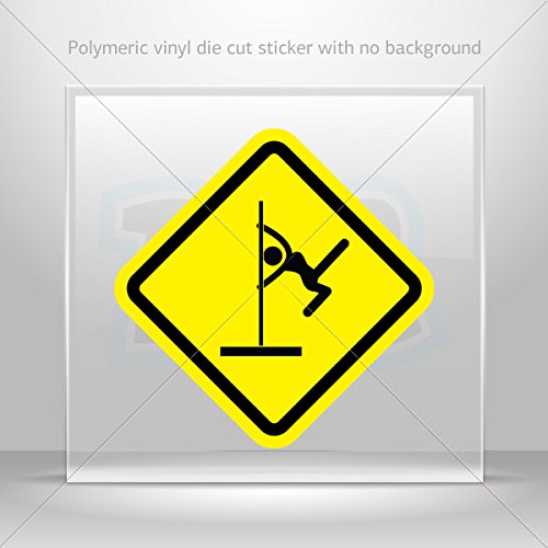 Sticker Pole Dance Area Sign Decoration Motorbike Racing Garage Store (5 X 5 Inches)
