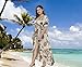 Selenaly Women's Plus Size Split Print Flowy Party Maxi Dress