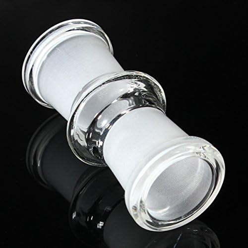 MJJEsports 18mm Female To 18mm Female Straight Glass Adapter Connector for Glass Hookah Shisha Nargile