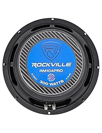 Rockville rm64pro 6.5" 4 ohmios mid bass Midrange Altavoces de coche, 105dB 200 W, 4 ohm, 6.5 pulgadas