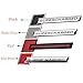 UpAuto 2 pcs Supercharged Emblem Badge 3D Nameplate Stickers Fits Audi TT A3 A4 A5 A6 A7 A8 Q3 Q5 Q7 S4 S6 S5 RS5 (Red)