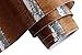 HAOKHOME Peel and Stick Vintage Faux Brick Wallpaper Removable 17.7in x 9.8ft Brown/White/Black Vinyl Textured Self Adhesive Wall Paper Design for Home Walls Kitchen Decorations
