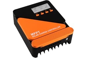 SolaMr 40A 100V MPPT Solar Charge Controller 12V/24V, LCD Screen Solar Panel Controller with Dual USB Port for Gel Sealed Flooded and Lithium LiFePO4 (GM40A)