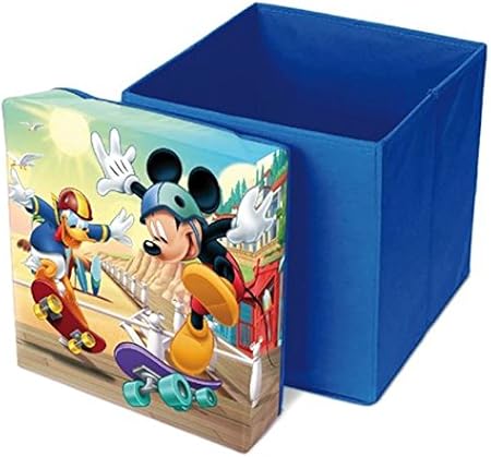 Mickey Mouse Heavy Duty Cuadrado Sorage Caja Asiento por BestTrend: Amazon.es: Hogar