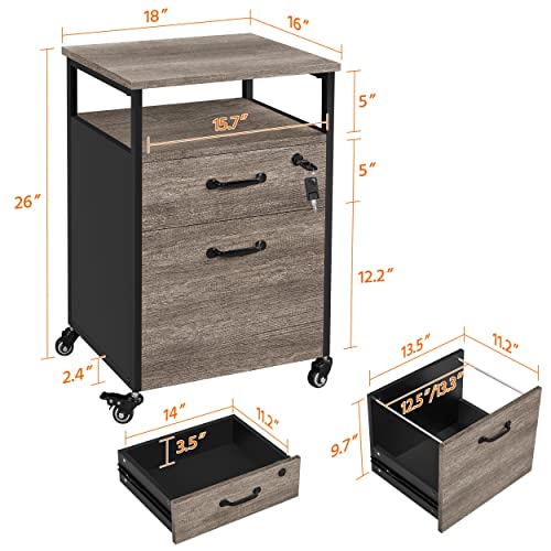 Yaheetech Mobile File Rolling Filing Office with