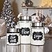 RZSAIDA Chalkboard, 40 Premium Waterproof Peel and Stick for Jars, Pantries, Craft Rooms Black, 40-PACK FANCY LABELS