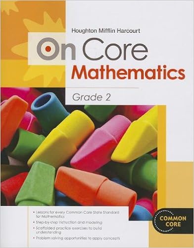 Houghton Mifflin Harcourt On Core Mathematics Student Workbook Grade 3