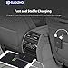 4 Port USB Car Charger - Front Back Car Charger, 48W 9.6A Passenger Car Charger Adapter Built-in Smart IC with 6 Feet Extension Cable + 3 Mount, Front and Backseat Charger for iPhone, iPad, Android