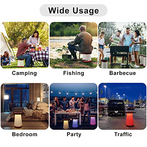 Night Cat Folding Stool For Camping Adults Kids Retractable