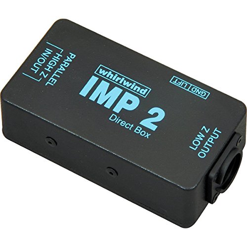 Whirlwind IMP 2 1-channel Passive Instrument Direct Box Bundle with Instrument Cable and XLR Patch Cable