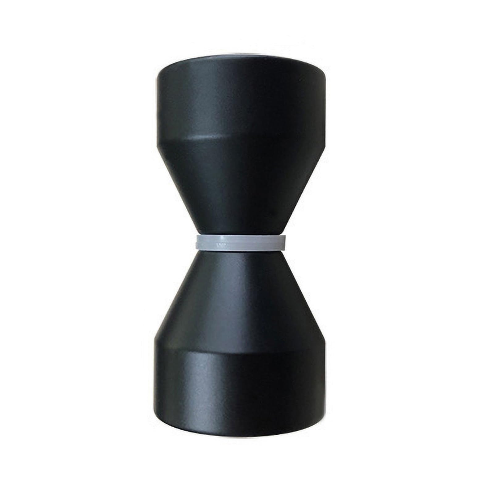 YIDELAI-Glass Door Handle, 2.4 inch Aluminum Alloy Single Hole Handle, Solid Cylindrical Shower Room Sliding Glass Door Handle, Bathroom Shower Room Accessories. (1, black1)