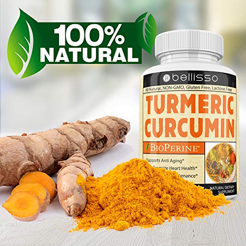 Turmeric Curcumin Supplement Capsules with Bioperine Joint Support Pain