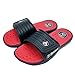 FUNKYMONKEY Men's Slide Sandals Adjustable Slip on Slipper (10 M US, Red/Blue)