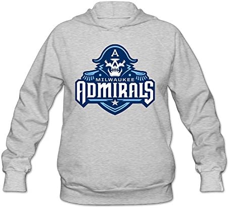 Boxer98 Women's Sweater Milwaukee Admirals A Skull Size XL Ash