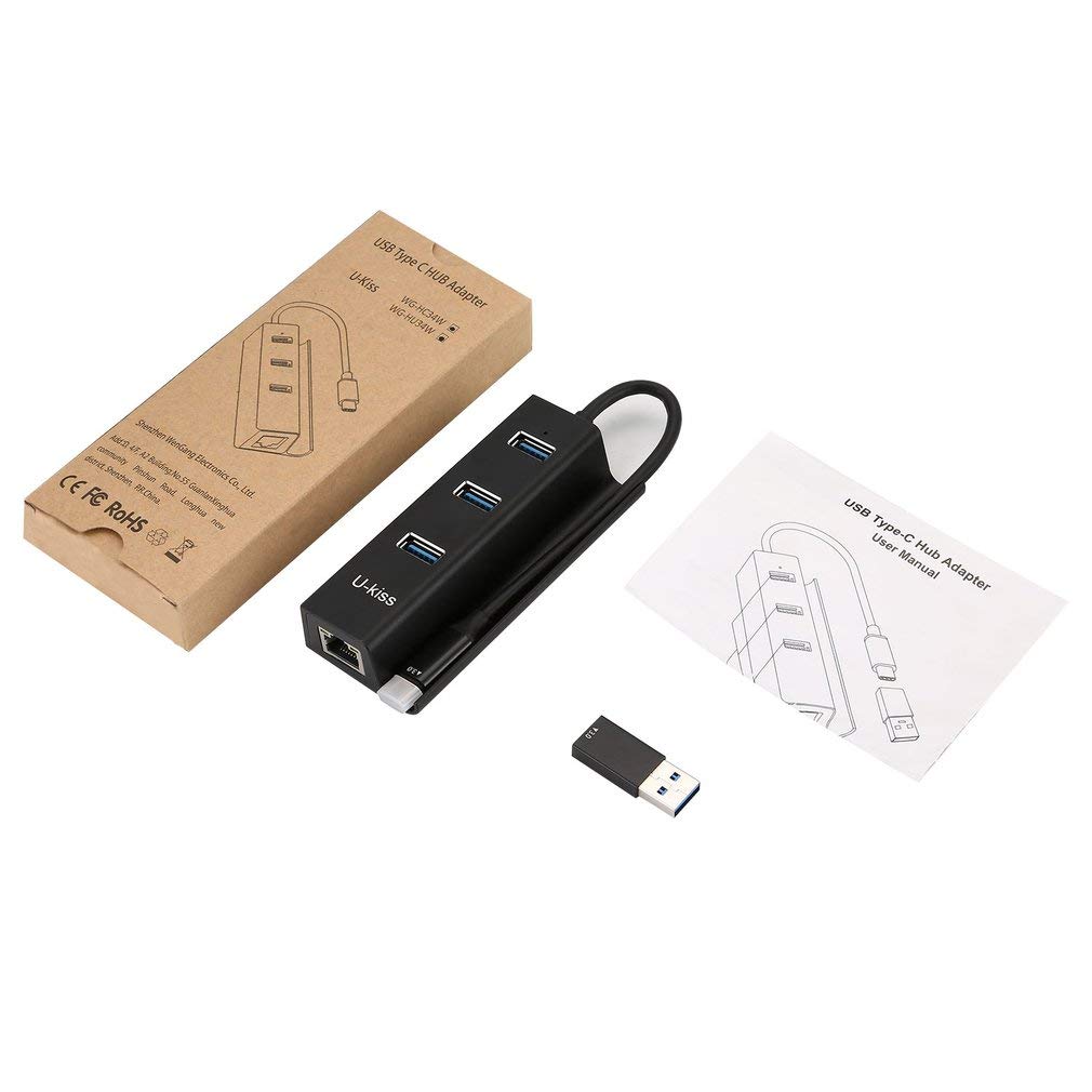 U-kiss Hub Usb 3.0 Vielfache 3 Anschlüsse Unterstützt Super Schnelle Übertragung (5 Gbps) für Macbook,macbook Pro,imac ,Windows Laptops,Macbook Air,ps4 Sowie Pcs Und Andere USB Geräte