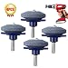 YAYOSUE Lawn Mower Blade Sharpener, Lawn Mower Blade Balancer,Grinder Wheel Stone, Tool for Any Power Drill Hand Drill, for Garden, Courtyard, Kitchen 4 Pack