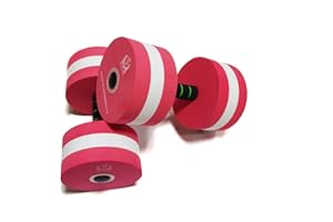 davidamy's gift Upgrade Water Aerobic Exercise Foam Dumbbells Pool Resistance 1 Pair, Water Fitness Exercises Equipment for Weight Loss