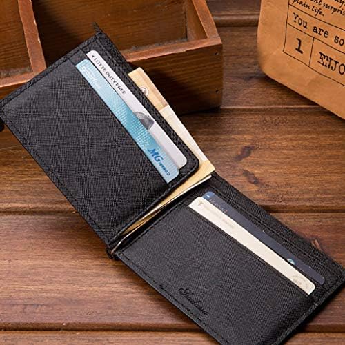 ランキング１位受賞 二つ折り財布 マネークリップ付き メンズ Rfidブロック カードホルダー 財布 本革 二つ折り 薄型 ミニマリストデザイン 旅行 ビジネス ス 新品即決 Www Centrodeladultomayor Com Uy