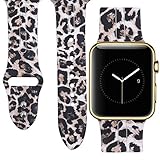 Allbingo Cute Bands for Apple Watch Band 38mm 42mm Women Men (Sexy Leopard, 38mm M/L)