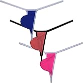 Botmois Men's Ice Silk Mini Bikini Tangas Soft String Thong Underwear Pouch T-back Minimal Coverage Underpants