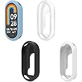 FCMEDZI Compatible for Xiaomi Mi Smart Band 9 Screen Protector Case & Band 9NFC,Soft Silicone Shock-Proof Protector Shell Replacement Protective Case or for Xiaomi Mi Smart Band 8 (Pack of 4)