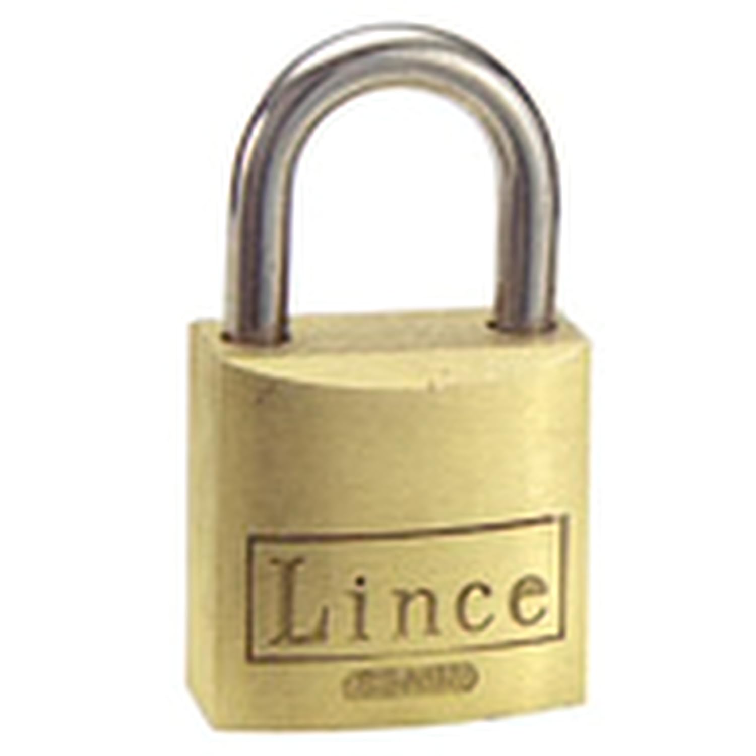 Lince 300/25 Brass Padlock – Standard Bar — image 1