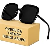 miyya Oversized Polarized Sunglasses Women, Trendy Retro Sun Glasses for Women 2025, Oversized Shades