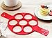 BeeSpring Nonstick Silicone Pancake Ring, Fried Egg Mold Egg Ring Egg Shaper