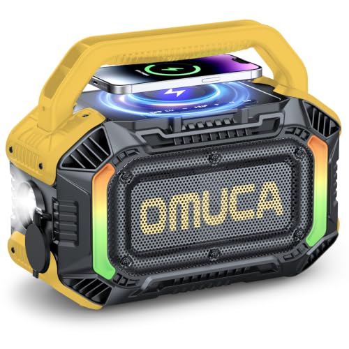 OMUCA Waterproof Portable Bluetooth Speaker Yellow