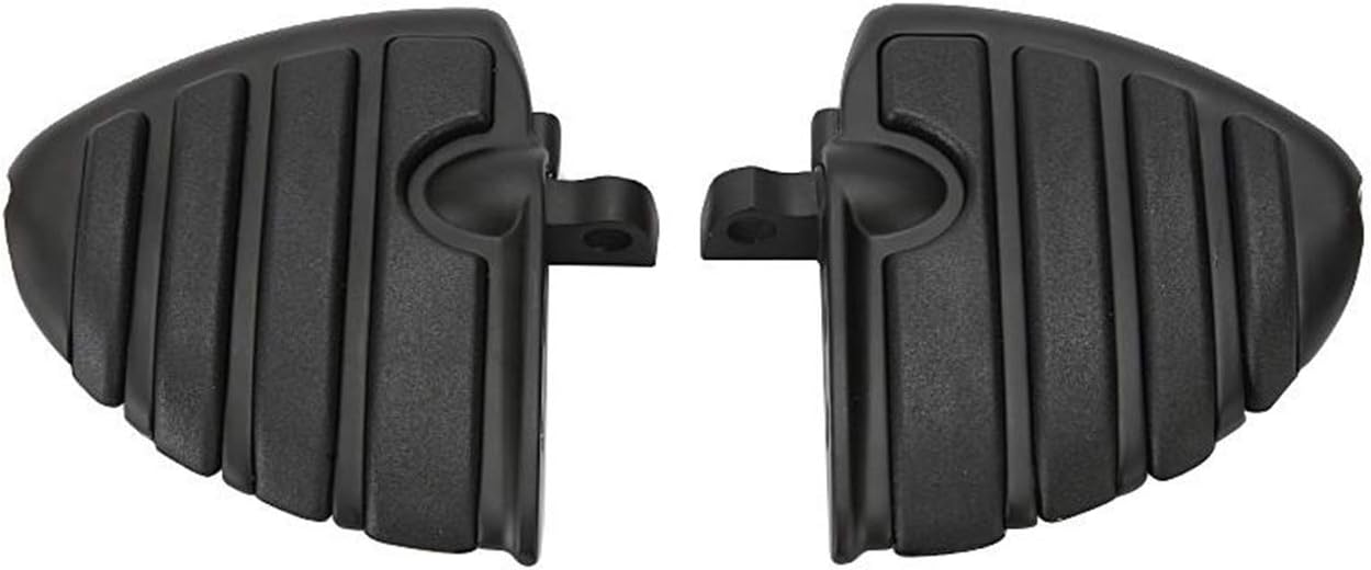 INNOGLOW Motorcycle Footpeg Foot pegs,2 pcs Black Wing Footrest Footboards For Harley Davidson Models With Male Mount-style
