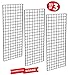 Only Garment Racks #1898BLK (3PCS) Only Garment Racks Commercial Grade Gridwall Panels – Heavy Duty Grid Panel for Any Retail Display, 2’ Width x 5’ Height, 3 Gridwall Panels Per Carton (Black Finish)