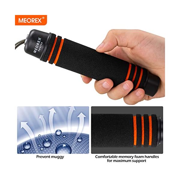 Skipping-Rope-Adult-Fitness-Speed-Jump-Rope-for-Exercise-with-Soft-Foam-Handles-for-Women-Men-Kids-Adjustable-Skip-Jumping-Ideal-for-Calorie-Fat-Burning-Home-Gym-Boxing-Workout-Training Skipping Rope Adult Fitness Women - Jump Ropes for Fitness with Soft Foam Handles For Women Men & Kids - Adjustable Skip…