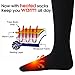 Electric Heated Socks Kit Unisex Warm Thermal Socks Rechargeable Battery Foot Warmers Winter Ideal Gift for Men & Women perfect for Indoor Outdoor Sport Fishing/Hiking/Sleeping Medium Size (Black)