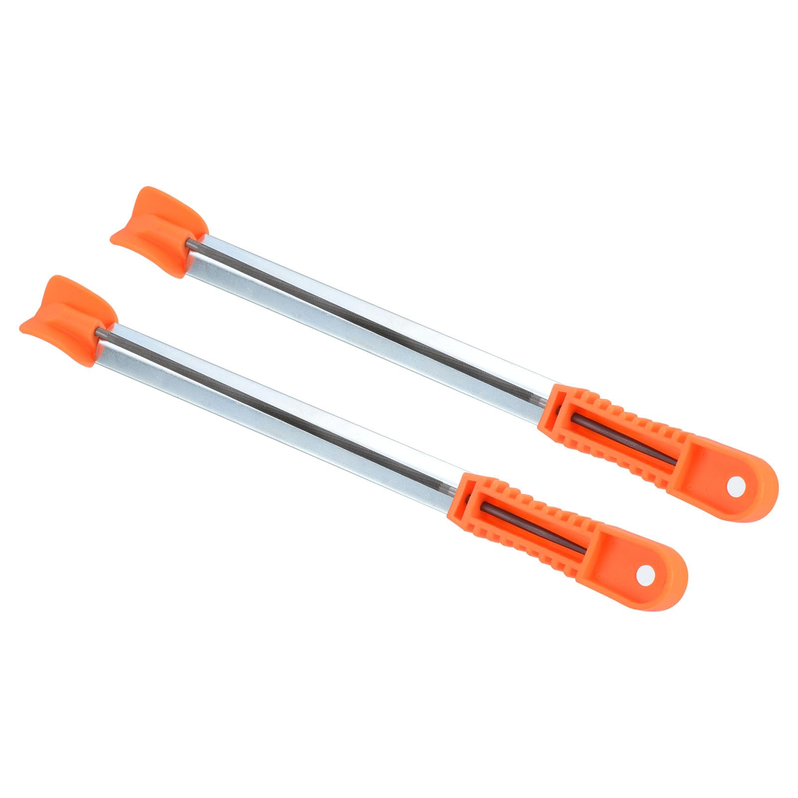 PATIKIL Chainsaw Sharpener Kit, 2 Pack 5/32-Inch (4.0 Mm) Round Saw Chain File Garden Tool Arrangement with Angle Guide for Grinding Chainsaws
