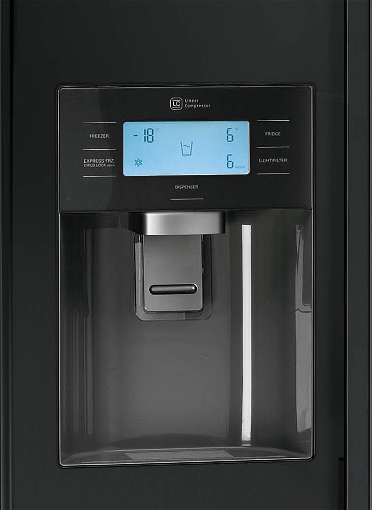 Smeg SS55PNL3 nevera puerta lado a lado Independiente Negro 531 L ...