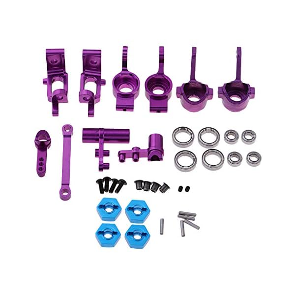 freneci RC Autolenkungssatz & Rad Sechskantantrieb für HSP 94123 1/10 RC Buggy