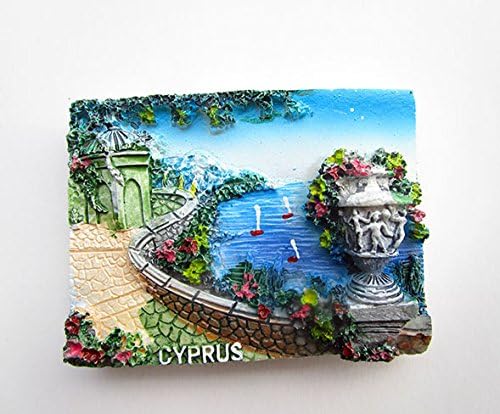 Cyprus in the Mediterranean coastline of European tourist souvenir magnet creative resin 3 d fridge magnet 3D polyresin Fridge Magnet