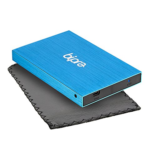 Bipra 2.5 Inch External Hard Drive Portable USB 2.0 - BLUE - FAT32 (320GB)