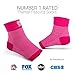 Bitly Plantar Fasciitis Compression Socks for Women & Men - Best Ankle Compression Sleeve, Nano Brace for Everyday Use - Provides Arch Support & Heel Pain Relief (Pink, Large)