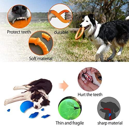 LaRoo Dog Flying Ring Toys, Floating Flying Dog Disc Toys - Image 3