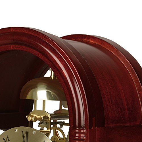 Hense Regulator Mechanical WindUp Mantel Chime Clocks with Clear Doors