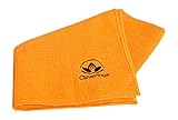 Clever Yoga Non Slip Hand Towel Made With The Best, Durable Microfiber – Comes With Our Special “Namaste” (Orange 26.7