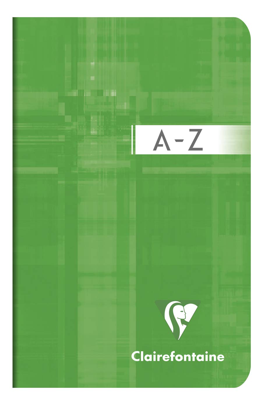 Clairefontaine 63599AMZC Set of 2 Stapled Alphabetical Indexes - 9x14 cm - 96 Small Squares Pages - 90 g White Paper - Random Colour Laminated Card Cover
