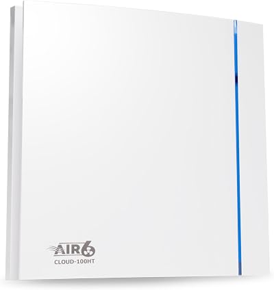 AIR 6 Cloud-100T Silent Bathroom Extractor Fan 26.5l/s 100mm Duct