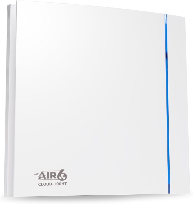 AIR 6 Cloud-100T Silent Bathroom Extractor Fan 26.5l/s 100mm Duct