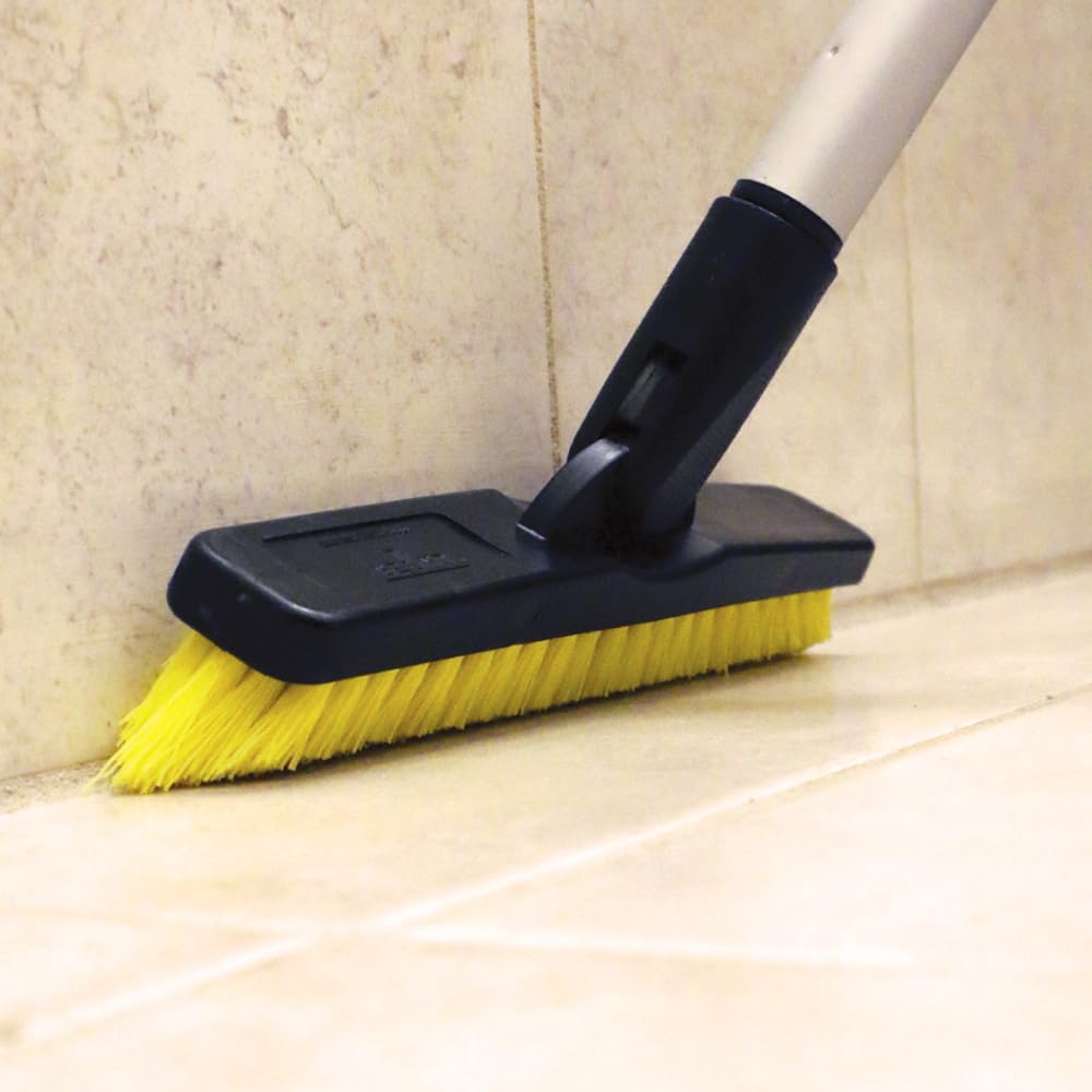 Unger Professional Swivel Grout & Corner Scrub Brush Compatible with