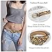 JIEDE Leopard Print Belt for Women Genuine Leather Waist Belts for Jeans
