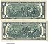 U.S. Treasury Two Dollar Bills 1976 (2 Notes) - Rare Bicentennial 1976 $2 Bills in Collectible Currency Holder (Varying Condition)