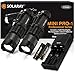SOLARAY Small Handheld LED Flashlights – Mini Pro Series Kit – Super Bright 300 Lumens – 3 Light Modes, Adjustable Focus, Outdoor Water Resistant – Rechargeable Battery and Charger Included